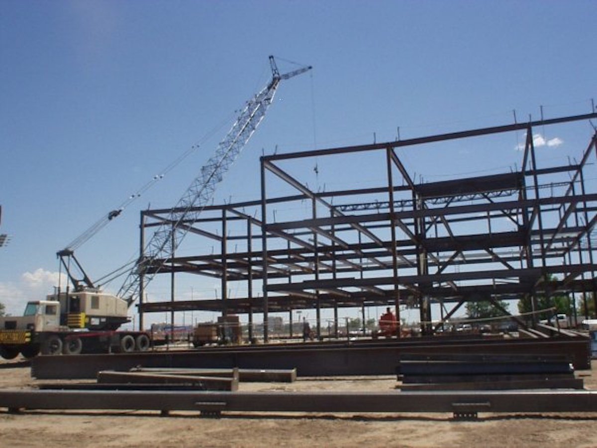 Vince, founder of Steel Estimating Solutions, on a steel erection jobsite