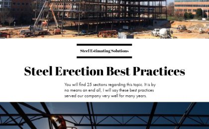 Steel Erection Best Practices – Steel Estimating Solutions