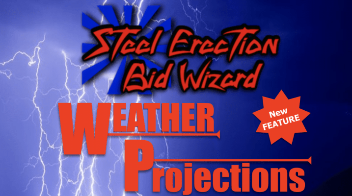 Steel Erection Bid Wizard New Weather Projections
